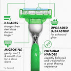 Buy now Gillette Mach3 Sensitive Razors for Men, 1 Handle, 5 Blade Refills, Designed for Sensitive Skin at indiglob india