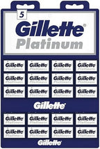 Buy now Gillette, 100 Gillette Platinum Double Edge Safety Razor Blades on a display card, 20 dispnesers of 5 Blades at indiglob india