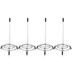 4PCS Check Spindle, Receipt Holder Spike, Stainless Steel Bill Fork, Memo Holder Spike