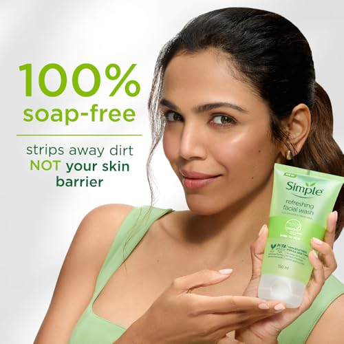 Buy now Simple Kind to Skin Refreshing Facial Wash Gel ,150 ml (5 Ounce) at indiglob india