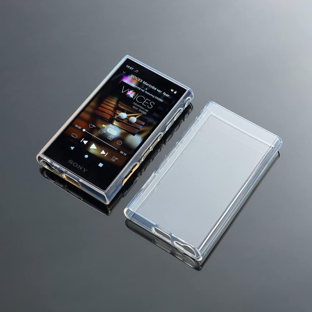 Buy now Soft Clear TPU Protective Shell Skin Case Cover for Sony Walkman NW-A300 Series NW-A306 NW-A307 (Clear case and Glass) Clear case at indiglob india
