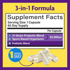 Buy now InnovixLabs Multi Strain Probiotics for Women & Men - Probiotic Supplement - 50 Billion CFU - Gut Health, Immune Support, Digestion, Lactobacillus Acidophilus, Prebiotics and Probiotics, 60 Capsules at indiglob india
