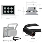 Buy now Infrared Illuminator, 850nm 6 LEDs 130 Feet 60 Degree Wide Angle IR Illuminator for Night Vision,Waterproof LED Infrared Light for CCTV Camera, Security Camera, No Power Adapter at indiglob india
