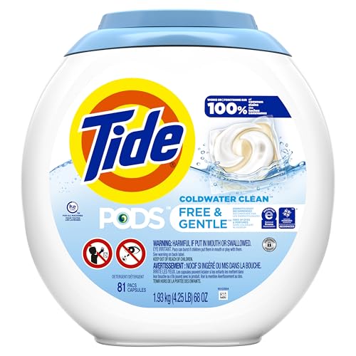Buy now Tide PODS Free & Gentle Laundry Detergent Soap Pacs, 20 Count, Tide PODS Laundry Detergent at indiglob india