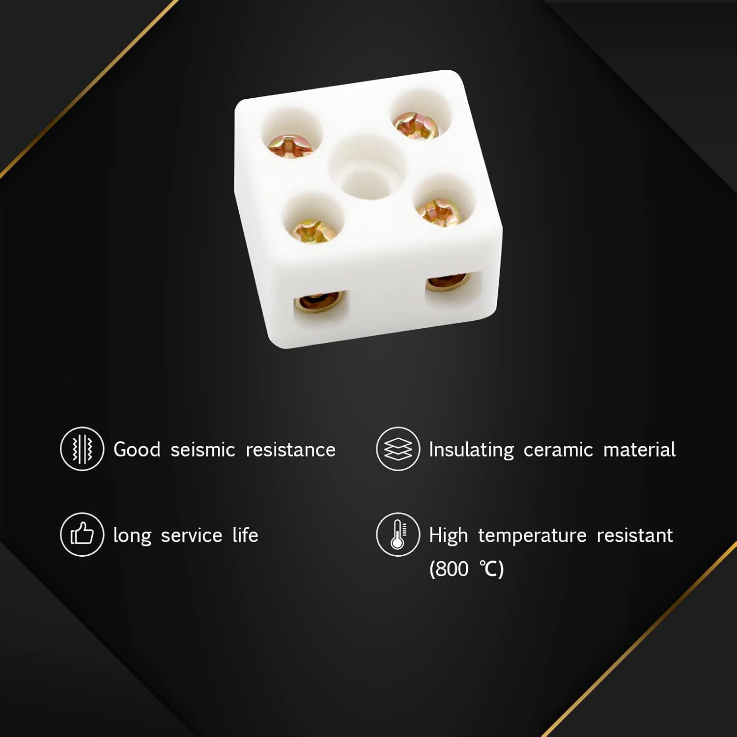 Why Indiglob is the #1 Store for 2 Way Ceramics Terminal Blocks,25A 380V High Temp Porcelain Ceramic Connectors for Electric Wire Cable 5Pcs by GUBCUB