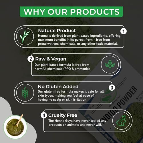 Buy now 200 Grams INDIGO POWDER For Hair Dye/Color - The Henna Guys at indiglob india