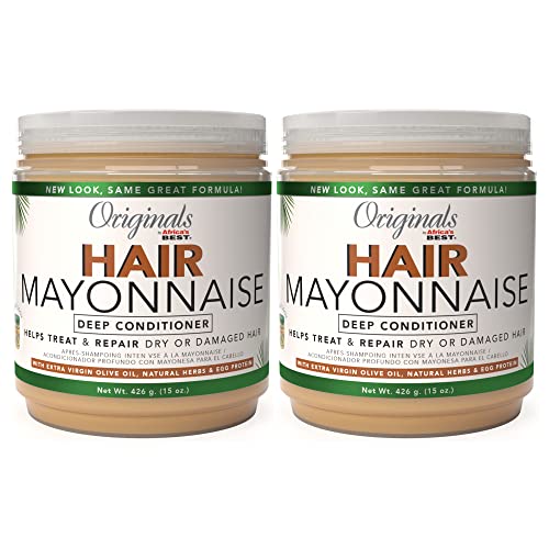 Buy now Originals By Africa's Best Hair Mayonnaise Conditioner – 2 Pack (15 oz Jars) – Enriched with Herbal Extracts, Egg Protein & Olive Oil for Deep Conditioning & Repair at indiglob india