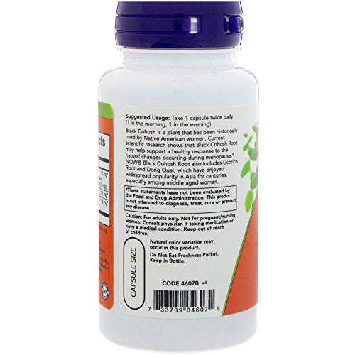 Buy now NOW Foods Black Cohosh 80 mg at indiglob india