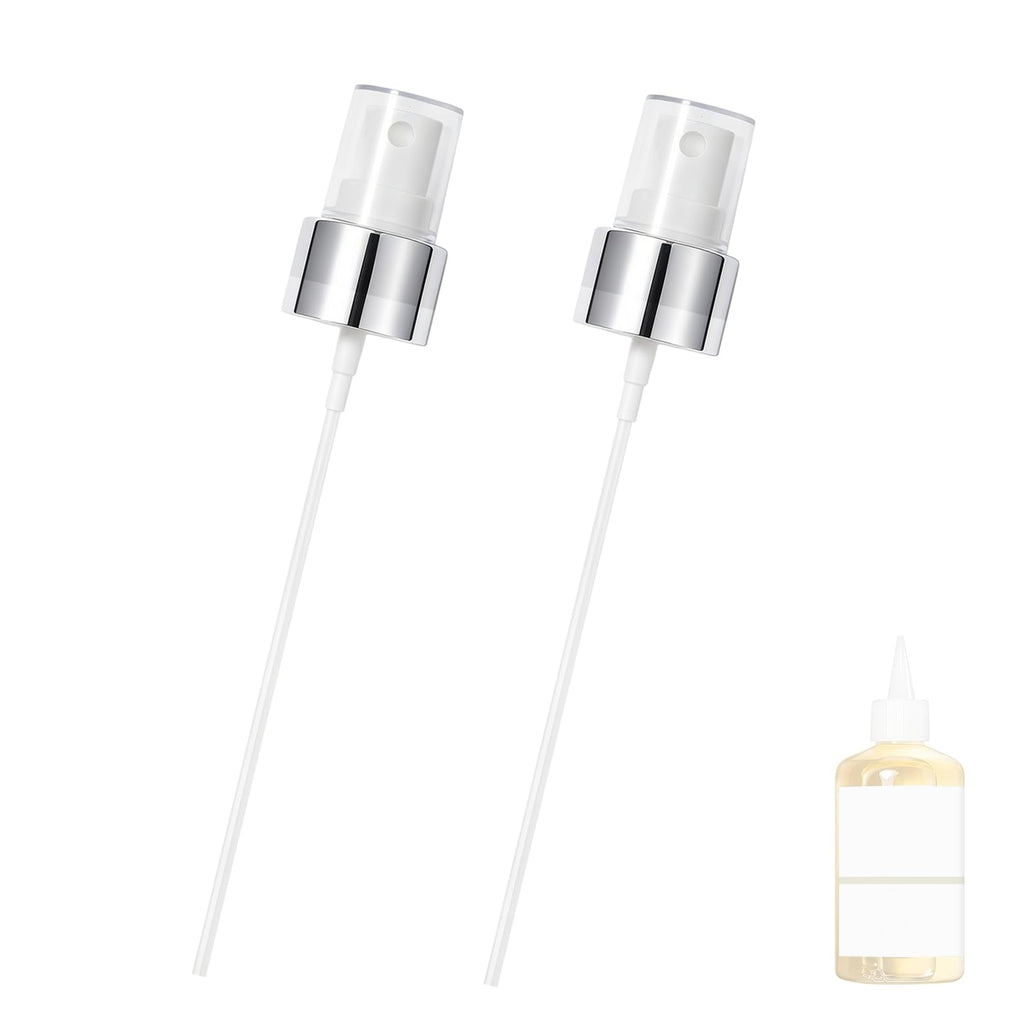 Spray cap for the ordinary glycolic acid Bright silver 2pcs Uniform spray