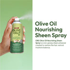 ORS Olive Oil Nourishing Sheen Spray with Coconut Oil for Restorative Shine 2 Ounces - Travel Size