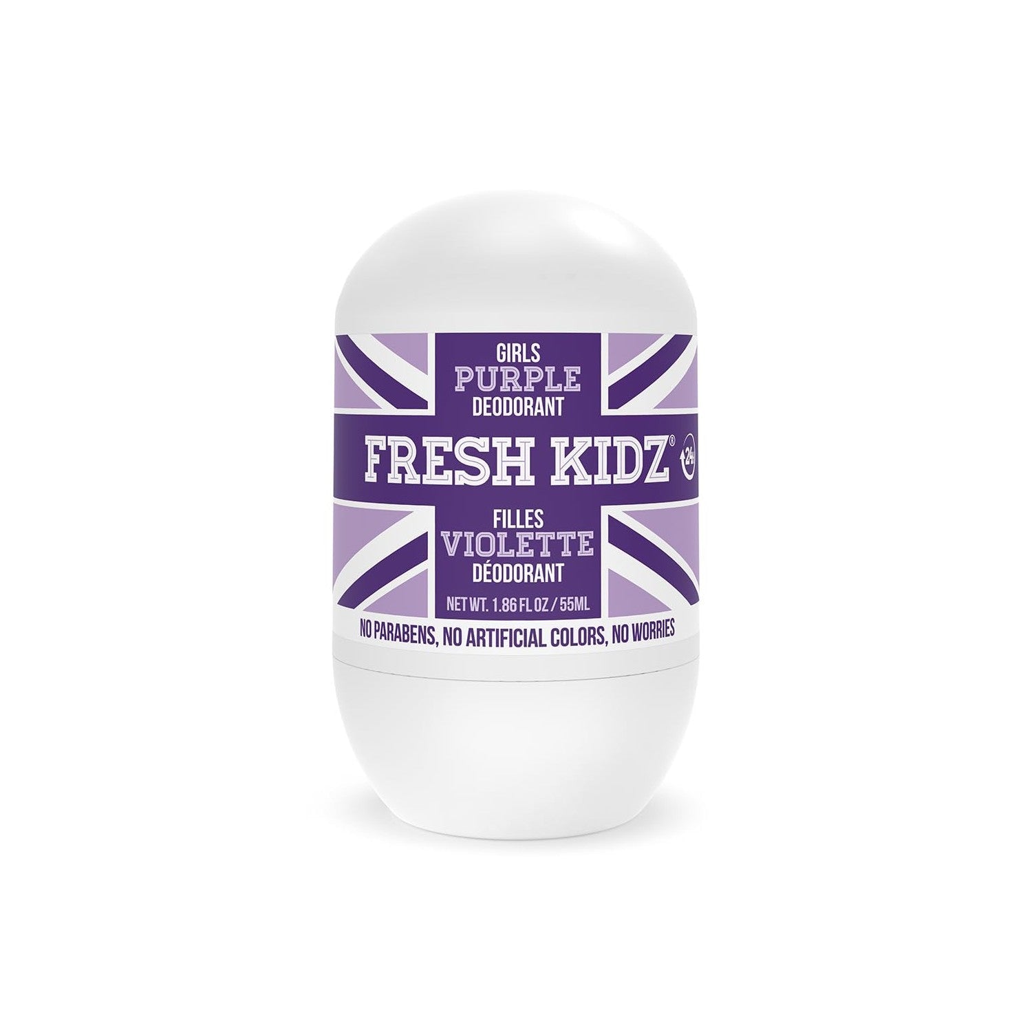 Buy now Fresh Kidz Roll On Deodorant for Kids and Teens - Baking Soda and Aluminum-free 24 Hour Protection for Sensitive Skin - Girls "Purple" 1.86 fl.oz. at indiglob india