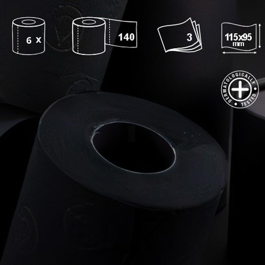 Buy now Renova Toilet Roll - Black, 6 Count (Pack of 1) at indiglob india
