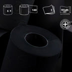 Buy now Renova Toilet Roll - Black, 6 Count (Pack of 1) at indiglob india