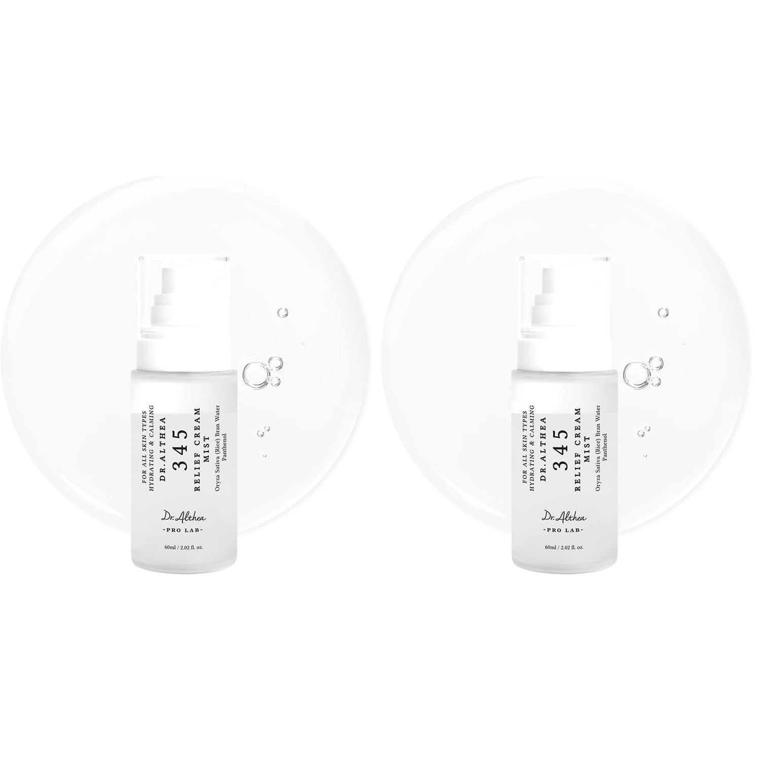 Dr.Althea 345 Relief Cream Mist, Korean Vegan Skin Care, 3.38 Fl Oz | Insant Hydration, Calming Skin Irritation with Hyaluronic Acid, Panthenol, Centella Asiatica Leaf Water, Madecassoside