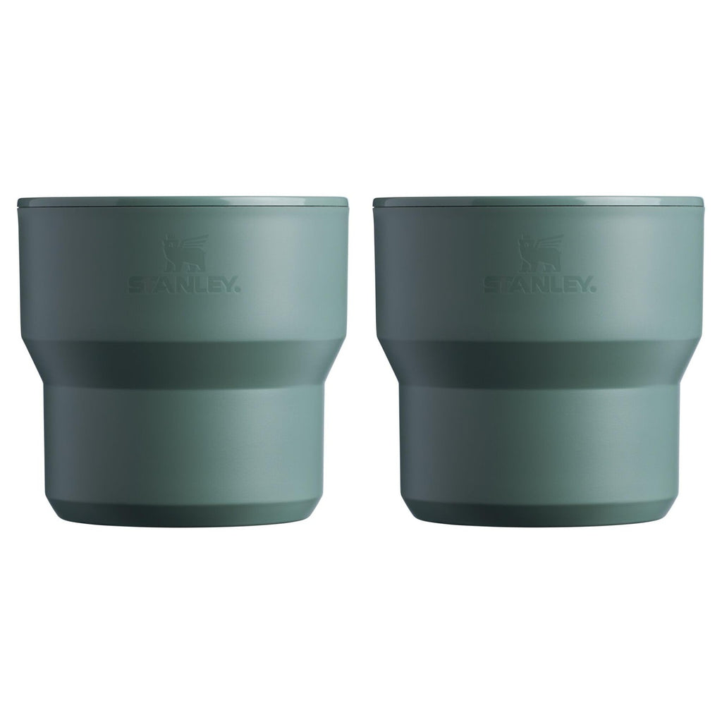 Stanley Wildfare Go 4-Piece Stainless Steel Two Cup Cook Set | 32 oz Pot and Lid with Fold & Lock Handle | 2 Stacking Cups | Camping Essentials for Your Camp Kitchen | BPA-Free | Shale + Charcoal