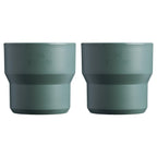 Stanley Wildfare Go 4-Piece Stainless Steel Two Cup Cook Set | 32 oz Pot and Lid with Fold & Lock Handle | 2 Stacking Cups | Camping Essentials for Your Camp Kitchen | BPA-Free | Shale + Charcoal