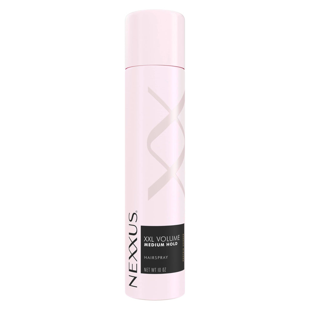 Nexxus XXL Volume Hairspray Medium Hold & Humidity Protection 10 oz | For flat hair - delivers 48 hour volume and flexible hold with shine and humidity protection.