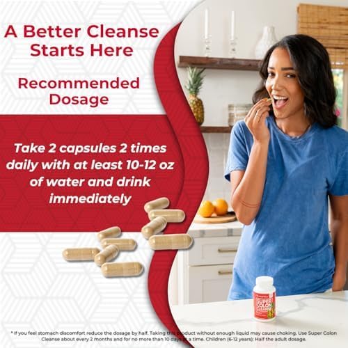 Buy now Health Plus Super Colon Cleanse 15 Day Supply of Gentle Gut Cleanse Detox, Psyllium Husk, Probiotics for Constipation Relief & Digestive Support, 60 Capsules at indiglob india