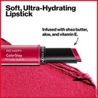 Buy now REVLON Lipstick, ColorStay Ultimate Suede Lipstick, High Impact Lip color with Moisturizing Creamy Formula, Infused with Vitamin E, 025 Socialite, 0.09 Oz at indiglob india