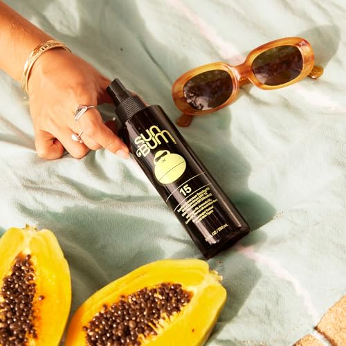 Buy now Sun Bum SPF 15 Moisturizing Tanning Oil - Vegan and Hawaii 104 Act Compliant (Octinoxate & Oxybenzone Free) - Broad Spectrum Moisturizing - UVA/UVB Protection - 8.5 oz at indiglob india