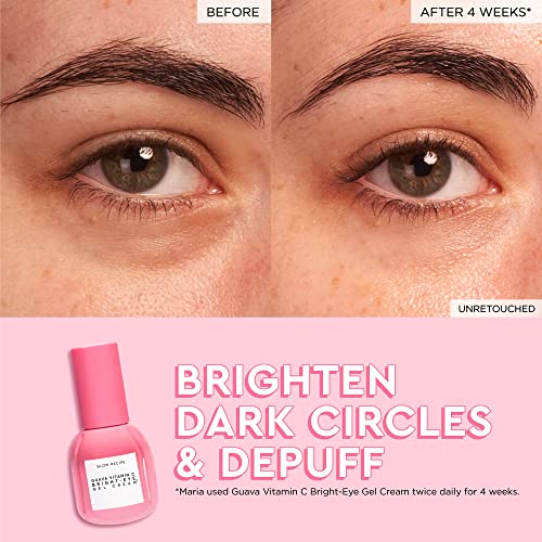 Buy now Glow Recipe Guava Vitamin C Brightening Eye Gel - Niacinamide, Peptides & Green Caffeine Gentle Under Eye Cream for Dark Circles, Puffiness & Bags - Lightweight, Hydrating, Firming - Makeup Prep, 15ml at indiglob india