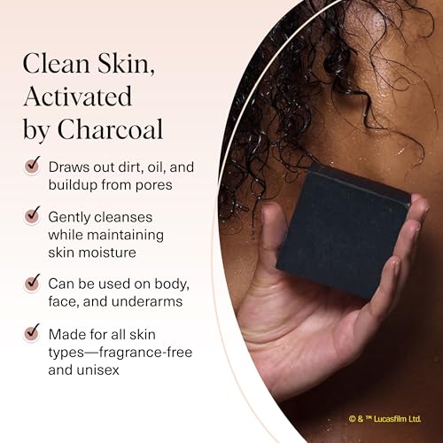 Buy now Kitsch Charcoal Soap Body Wash Bar x Star Wars Darth Æ’?? Detoxifying Bar Soap w/Activated Charcoal Æ’?? Gently Removes Excess Oil & Impurities, Clears Pores, Firms & Moisturizes Skin Æ’?? Made in USA - 4 oz at indiglob india