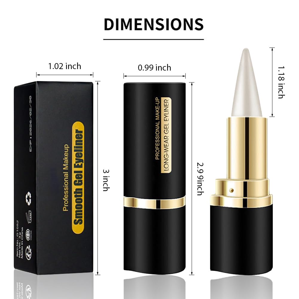 Premium imported Kaely gel eyeliner pencils in sleek black packaging, perfect for smooth and defined eye makeup.