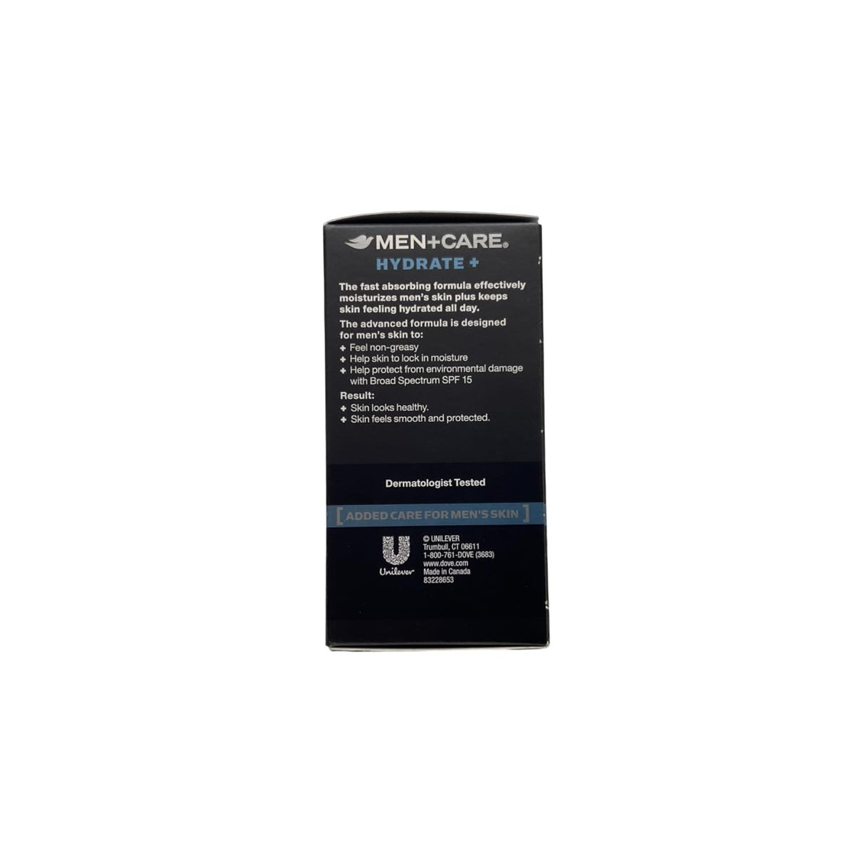 Dove Men+ Care Hydrating Face Lotion Sunscreen SPF 15+ 3-Pack – Advanced Protection for Dry Skin, 1.69 Oz Ea