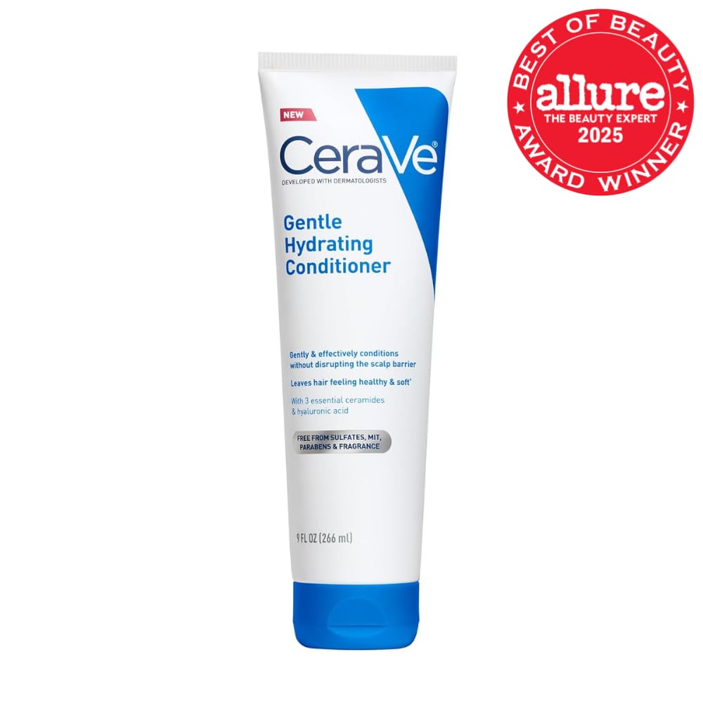 Buy now CeraVe Gentle Hydrating Conditioner, Hair Conditioner With Ceramides, Niacinamide & Hyaluronic Acid, Sulfate Free & Color Safe, Moisturizing Conditioner For All Hair & Scalp Types at indiglob india