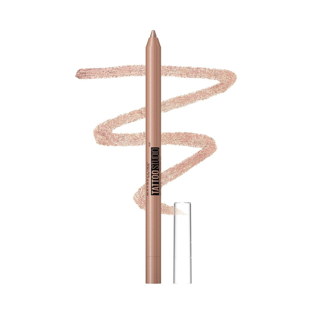 Buy now Maybelline TattooStudio Long-Lasting Sharpenable Eyeliner Pencil, Glide on Smooth Gel Pigments with 36 Hour Wear, Waterproof, Deep Onyx, 1 Count at indiglob india