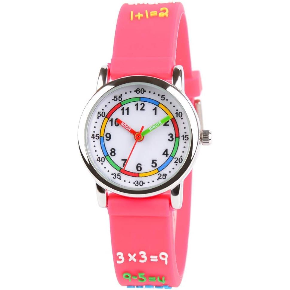 Buy now Venhoo Kids Watches 3D Cute Cartoon Waterproof Silicone Children Toddler Wrist Watches Time Teacher Gifts for 3-10 Ages Boys Little Child-Universe… Pink at indiglob india
