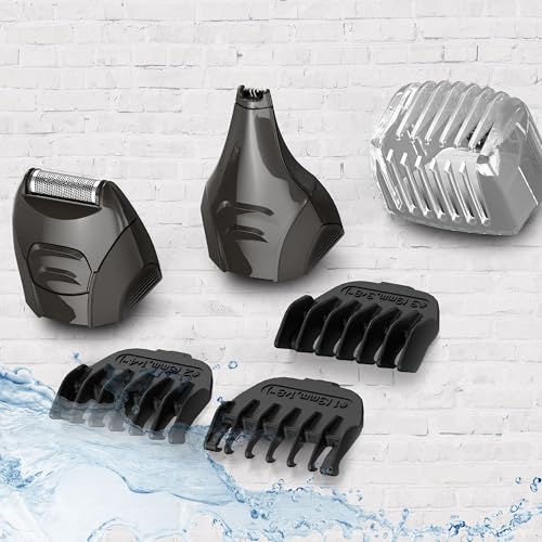 Buy now Remington All-in-One Grooming Kit, Lithium Powered, 8 Piece Set with Trimmer, Men's Shaver, Clippers, Beard and Stubble Combs, PG6025, Black at indiglob india
