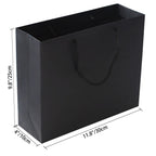 Black Gift Box with Lid, Ribbons & Bag, Medium, 9x7x3 In, Magnetic Closure
