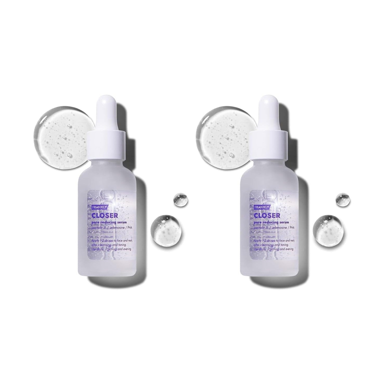 FRANKLY Closer Serum Mega Jumbo | Pore Minimizer Serum | 3.38 fl oz | 9 Peptides, Vegan Collagen, Adenosine, PHA | Korean Pore Minimizer for Glass Skin, Anti-Aging, Hydration, Elasticity