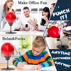 Buy now Desktop Punching Bag, Super Strong Suction Boxing Bag Speed Balls Heavy Duty Stress Relief Boxing Bag, Cool Stuff for Office, White Elephant Gift for Boss or Coworker at indiglob india