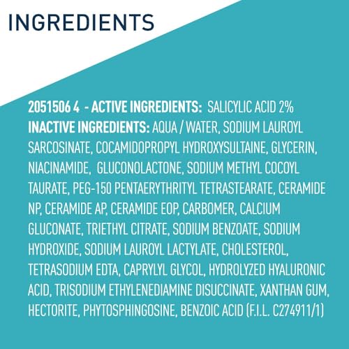 Buy now CeraVe Acne Treatment Face Wash, Salicylic Acid Cleanser with Purifying Clay, Niacinamide, and Ceramides, Pore Control and Blackhead Remover, 8 Ounce at indiglob india
