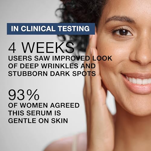 Buy now Neutrogena Rapid Wrinkle Repair Retinol Pro+ Power Facial Serum, Gentle Anti-Aging Face Serum with Pure Retinol & Nourishing Emollients, Non-Comedogenic, Paraben-Free, 1 fl. oz at indiglob india