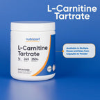 Nutricost L-Carnitine Tartrate Powder (250 Grams) 250 Servings | 1 Gram Per Serving