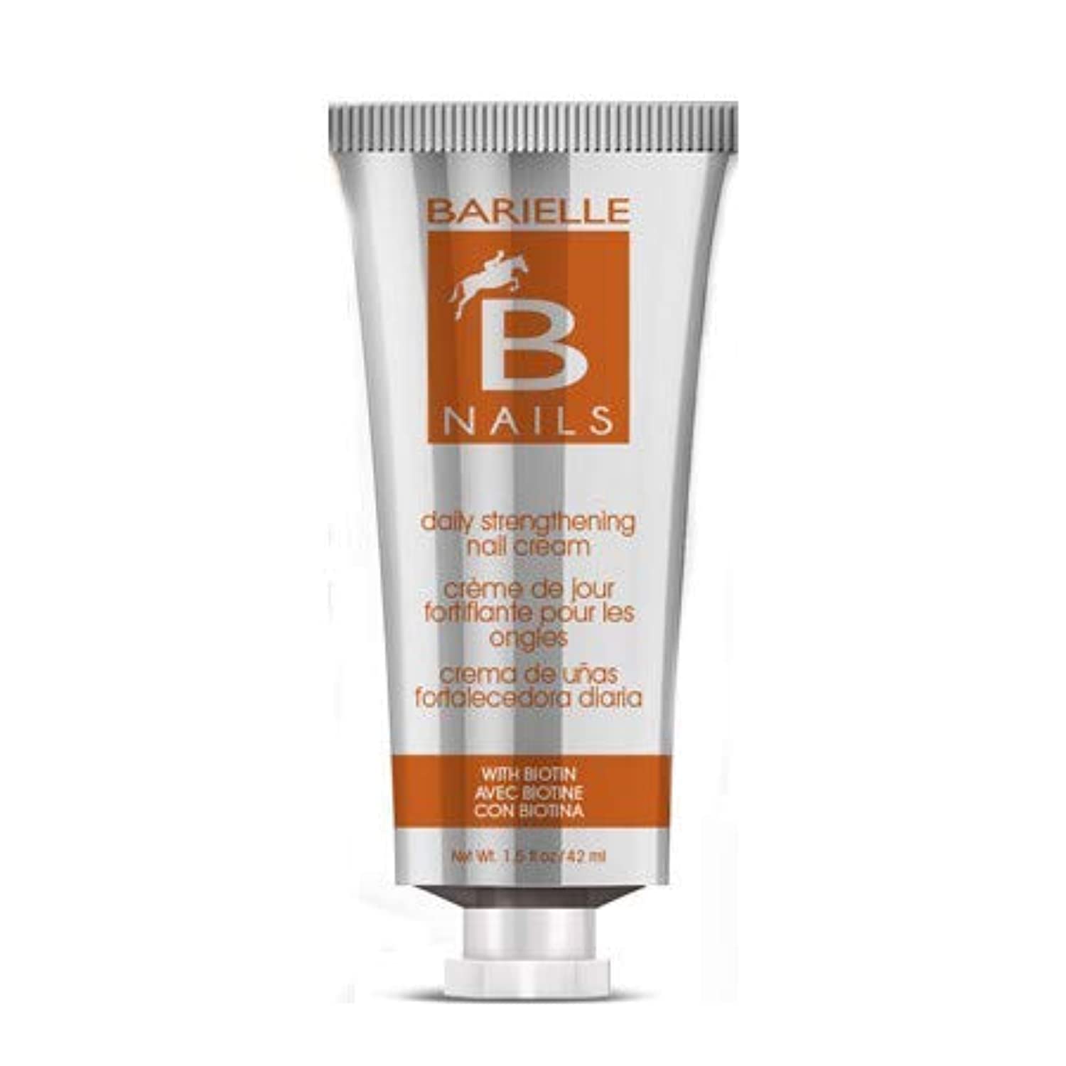 Buy now Barielle Nails Daily Strengthening Nail Cream with Biotin 1.5 Ounce - for Splitting, Brittle, Ridged, Breaking, Soft and Damaged Nails, Leaves Nails Strong, Healthy and Revitalized at indiglob india
