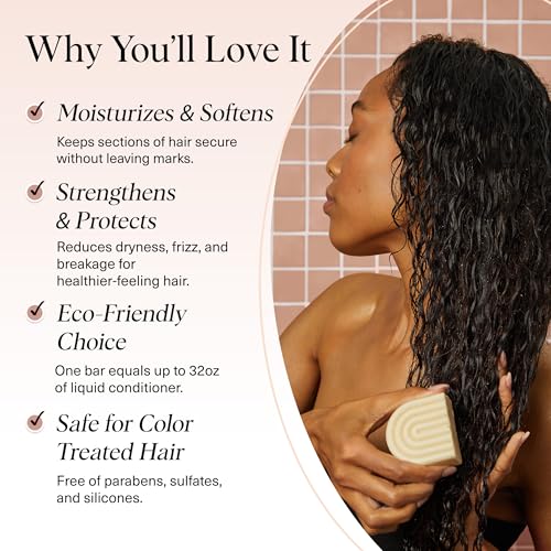 Buy now Kitsch Coconut Oil Conditioner Bar - Hair Conditioner For Women and Men - Deep Moisturizing, Nourishes, Hydrate & Soften Damaged Dry Hair - Silicone, Paraben & Sulfate Free - 2.7 oz at indiglob india