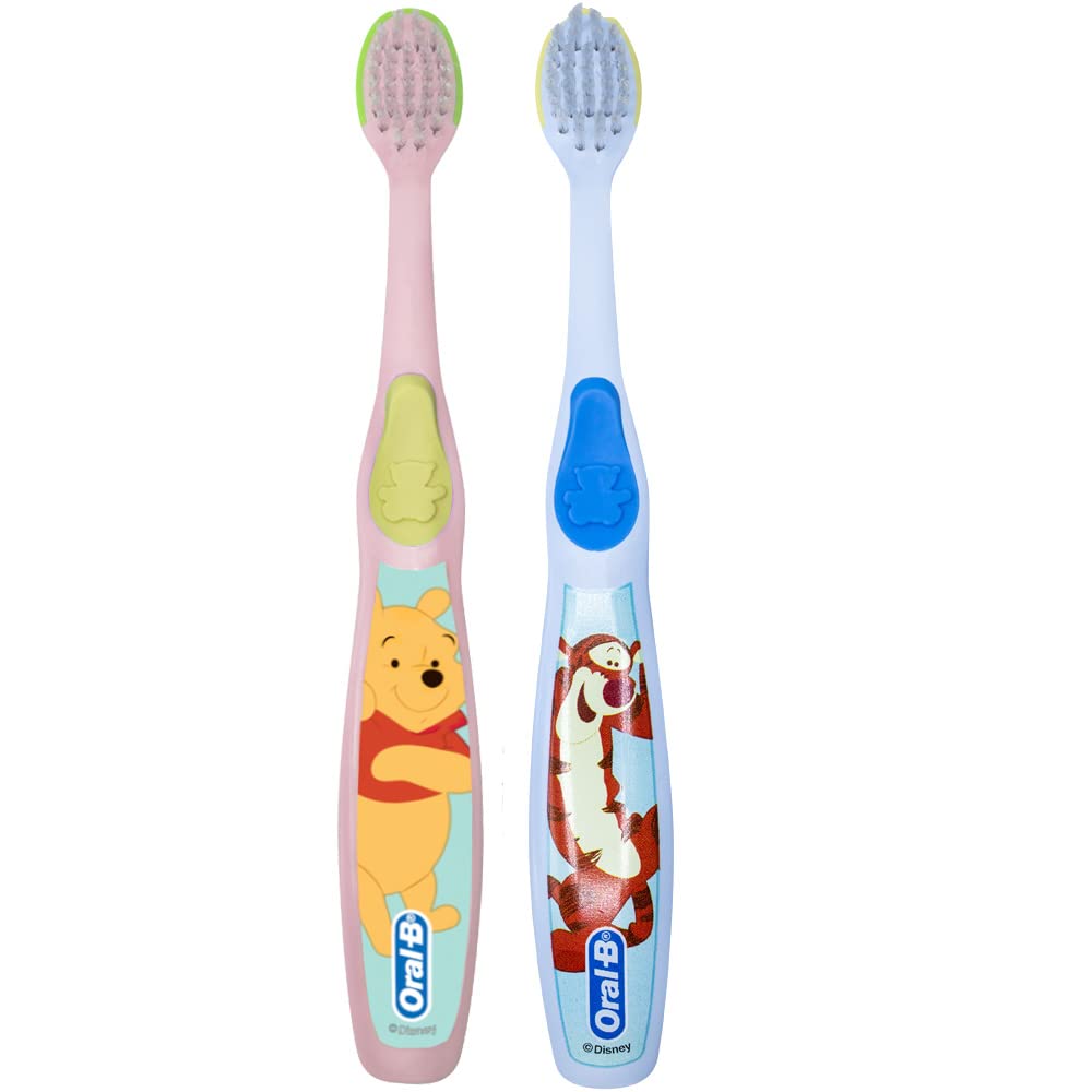 Buy now Oral-B Baby Manual Toothbrush, Pooh Characters, 0-3 Years Old, Extra Soft (Characters Vary) - Pack of 2 at indiglob india