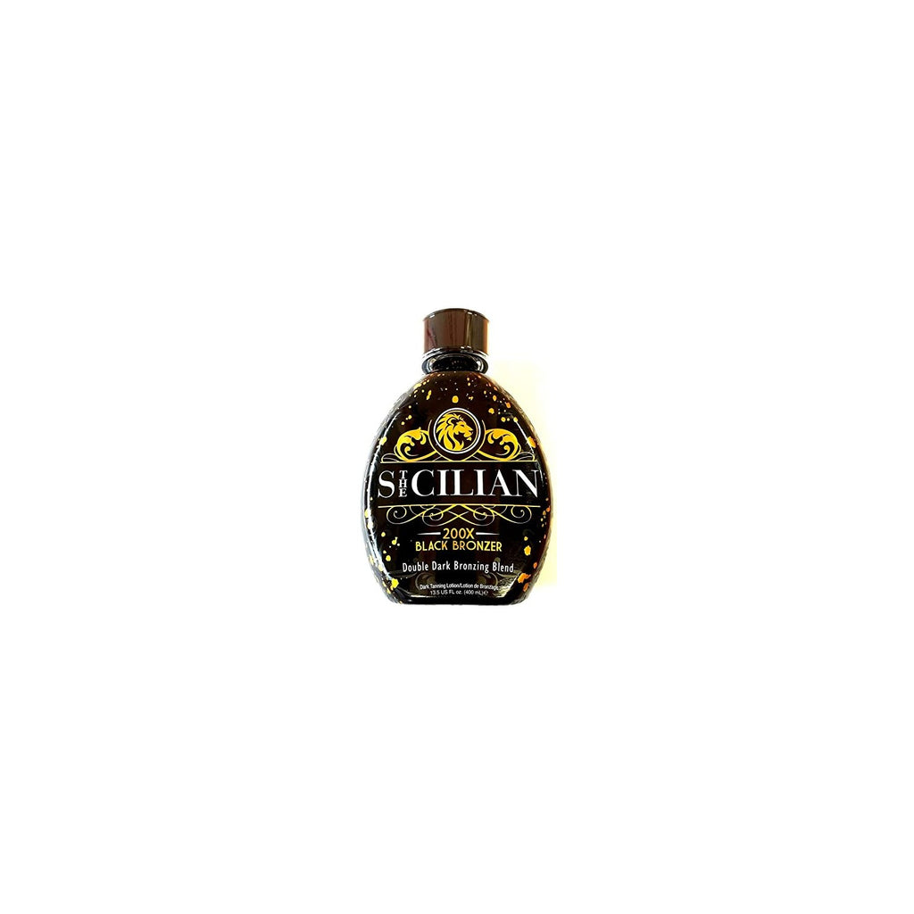 Buy now The Sicilian 200X Dark Black Bronzer Tanning Lotion - BEST for Glowing Skin - Gradual Bronzing & Sunless Self Tanner Lotion - Luxurious Sunless Body Tanning Lotion Nourishes Skin at indiglob india