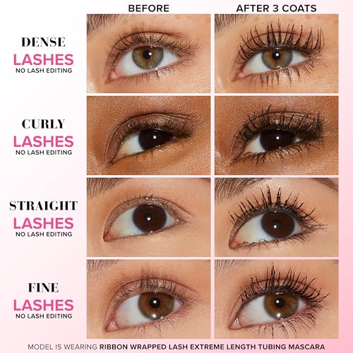 Buy now Too Faced Storybook Lashes Travel Size Mascara Set | Better Than Sex + Ribbon Wrapped Lash Tubing Mini Mascara Gift Set at indiglob india