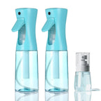 3 Pack Spray Bottles, 2-Pack Continuous Spray Bottles,Fine Water Mist Spray Bottles for Hair 6.8 OZ (200 ML) and 1oz 30ml Travel Spray Bottle Mister for Cleaning,Hairstyling,Plants,Pets Pink Black