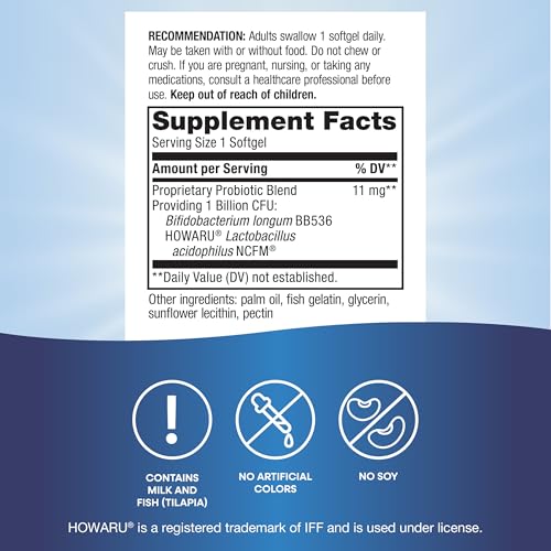 Buy now Probiotic Pearls Acidophilus Once Daily Probiotic Supplement, 1 Billion Live Cultures, Survives Stomach Acid, No Refrigeration, 90 Softgels (Packaging May Vary) at indiglob india