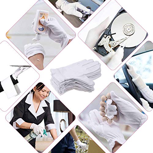 Buy now 100 Percent Cotton Gloves for Dry Hands Eczema, Selizo 10 Pairs White Cotton Gloves for Women Dry Hands Moisturizing Cosmetic Sensitive Irritated Skin Spa at indiglob india
