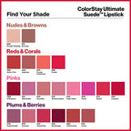 Buy now REVLON ColorStay Ultimate Suede Lipstick, Longwear Soft, Ultra-Hydrating High-Impact Lip Color, Formulated with Vitamin E, Silhouette (001), 0.09 oz at indiglob india