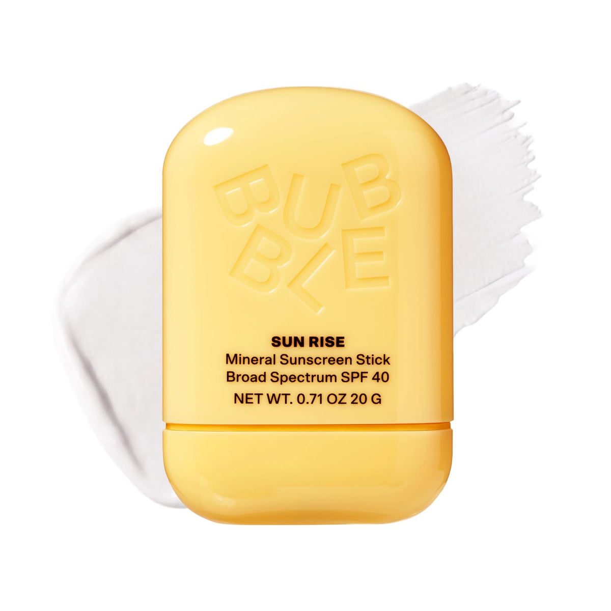 Bubble Skincare Sun Rise Mineral Face Sunscreen Stick SPF 40, 0.7 Oz