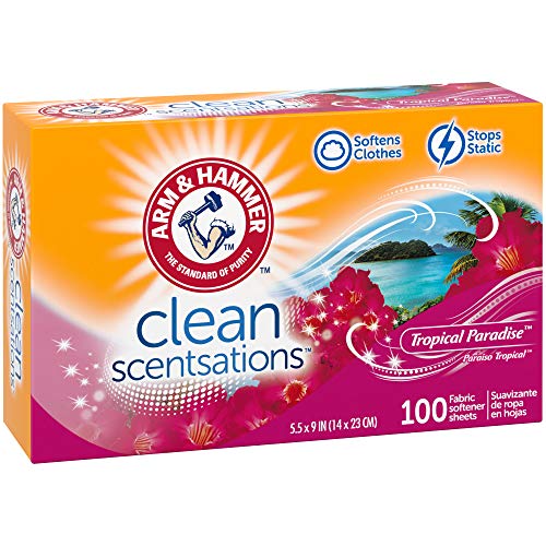 Buy now ARM & HAMMER Fabric Softener Sheets, Tropical Paradise, 100 ct at indiglob india