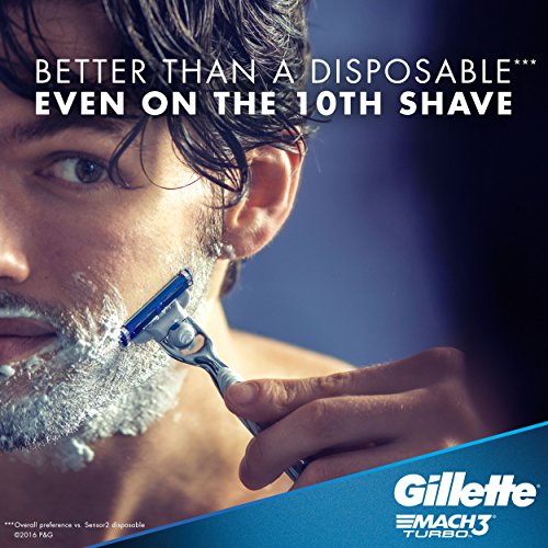 Buy now Gillette Mach3 Turbo Cartridges, 4 Count at indiglob india